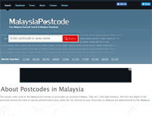 Tablet Screenshot of malaysiapostcode.com